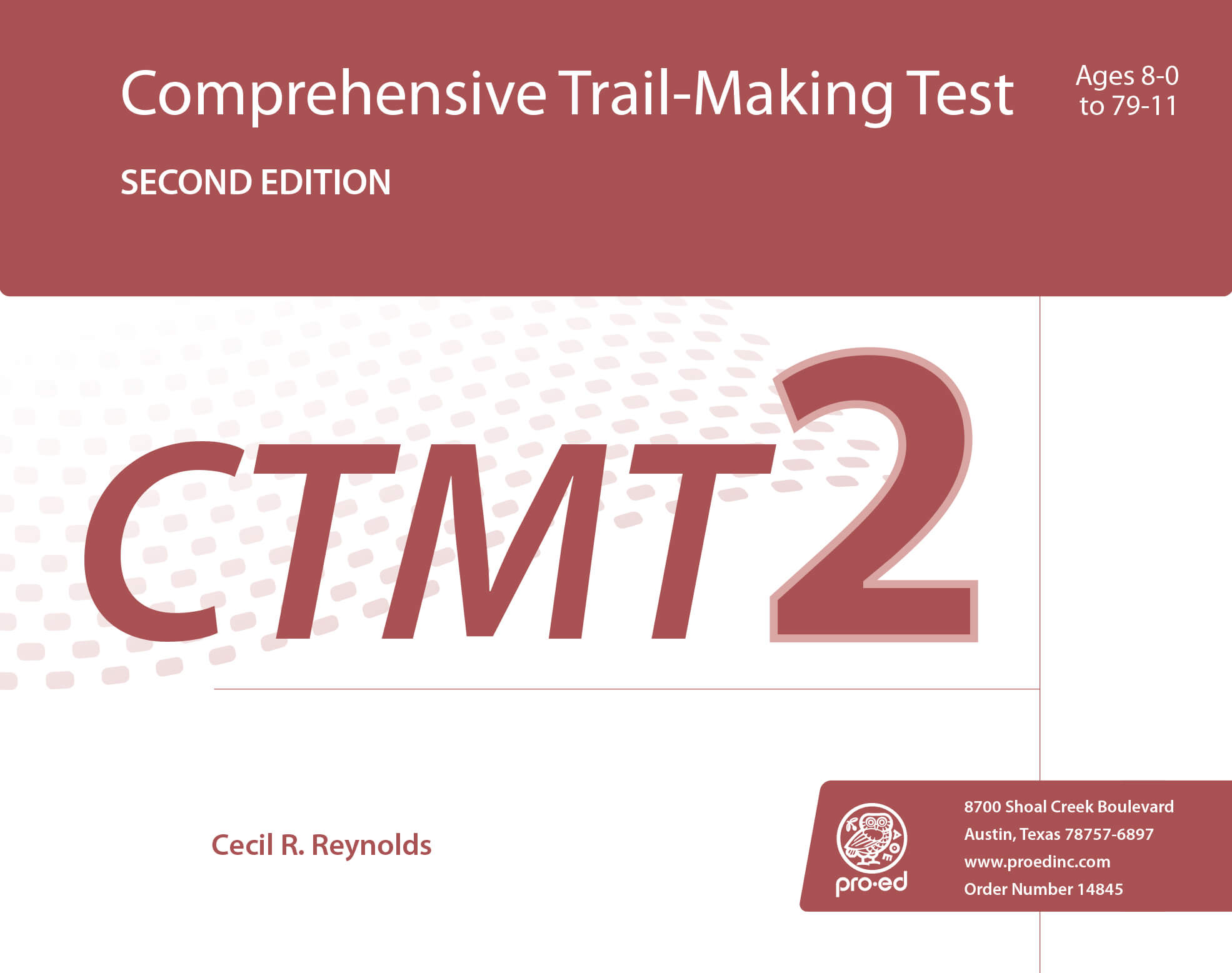 CTMT–2 Comprehensive Trail–Making Test 2nd Ed - 