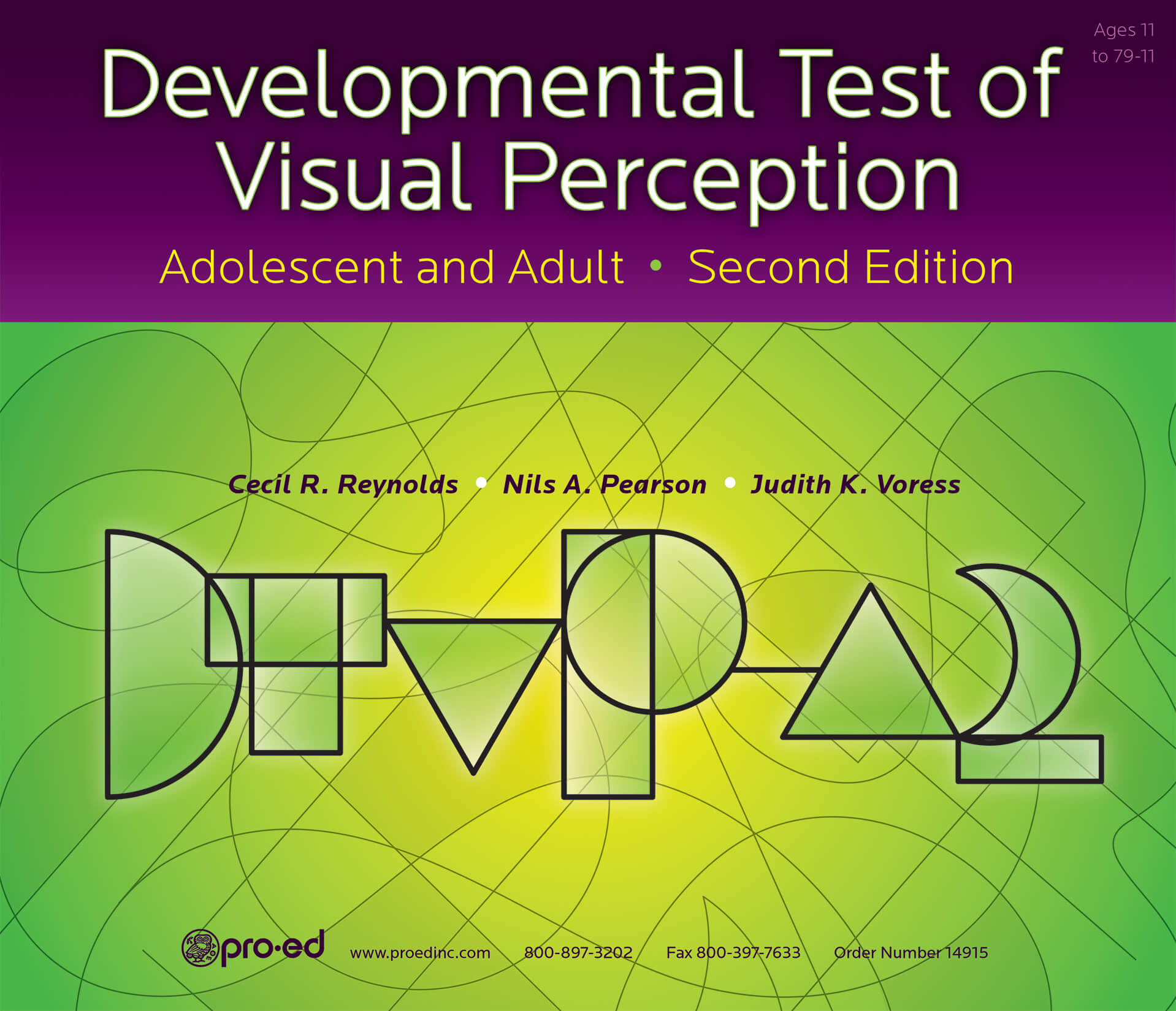 DTVP–A:2 Developmental Test of Visual Perception–Adolescent and Adult 2nd Ed Kit - 