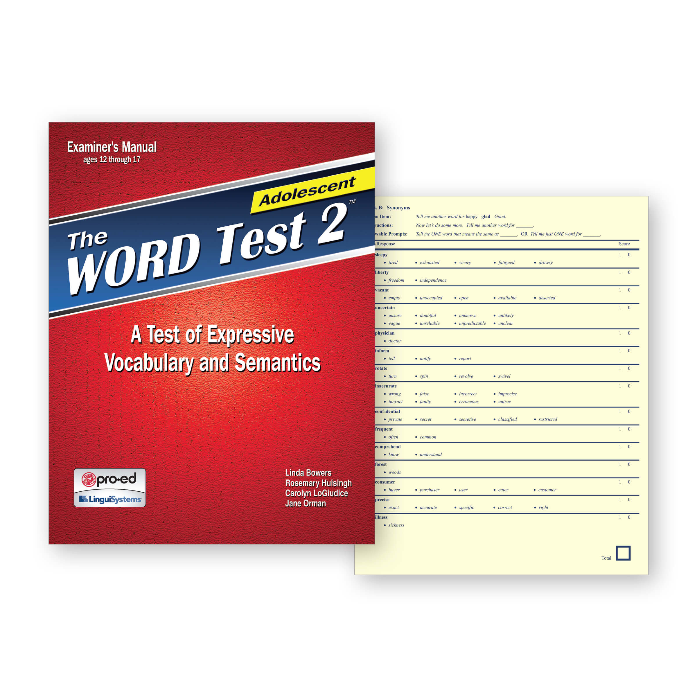 The WORD Test 2–Adolescent - 