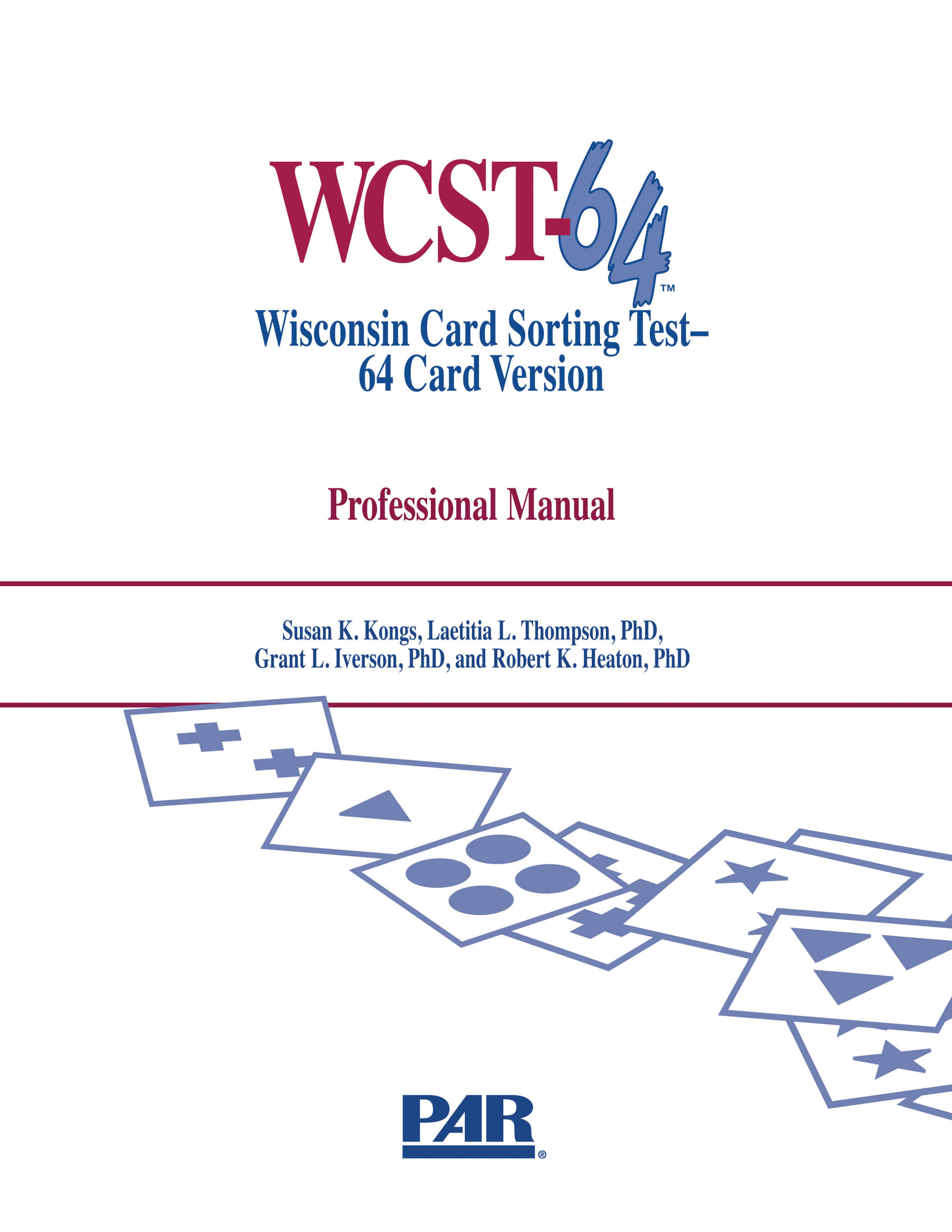 Wisconsin Card Sorting Test®–64 Card Version - 